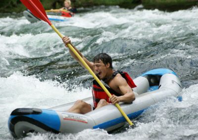 kayaker on the rapids